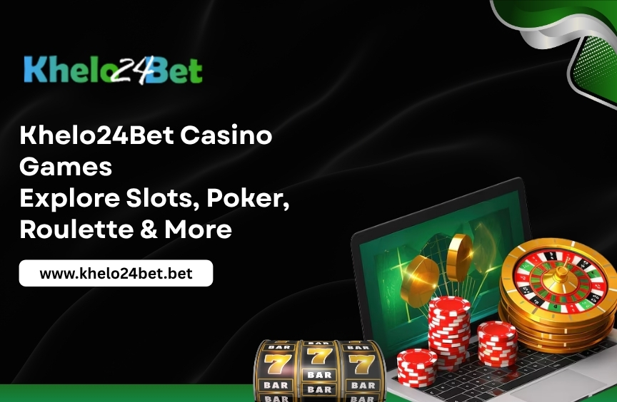 Players enjoying Khelo24Bet casino games including slots, poker, and roulette on desktop and mobile devices.