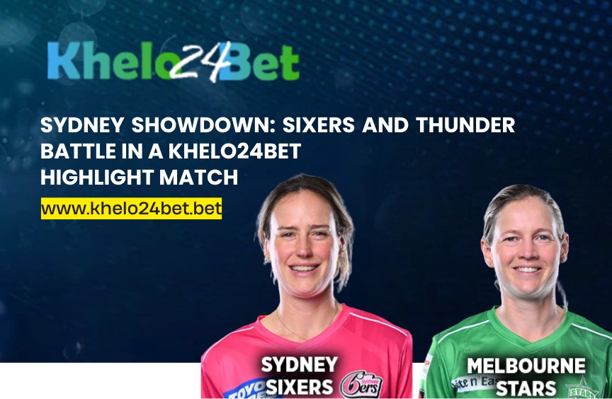 Sydney Sixers vs Sydney Thunder showdown during WBBL match with players in action on the field in a high-intensity cricket rivalry moment.